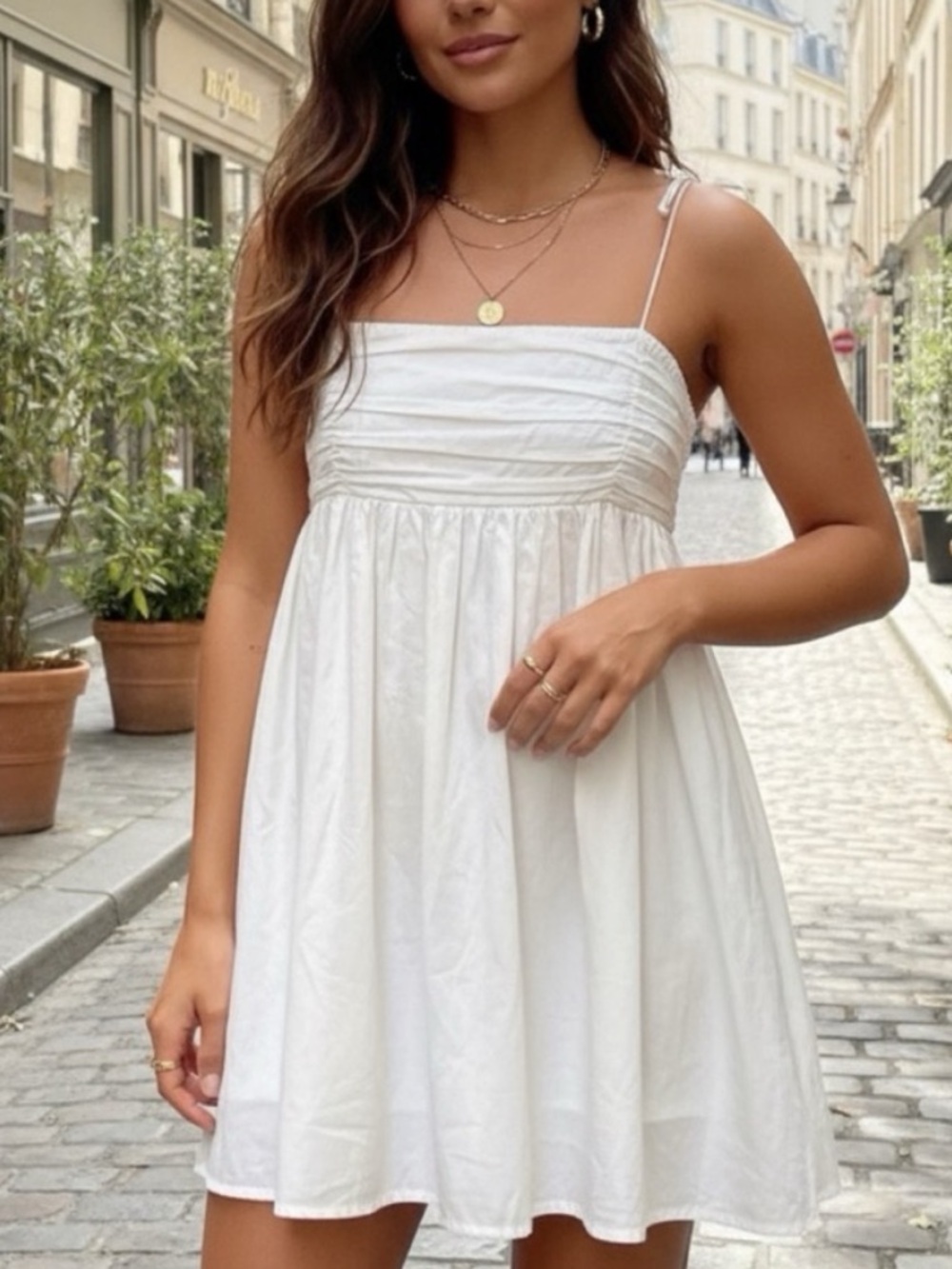 Reformation Catarina Babydoll Mini Dress Size 12 Anthropologie